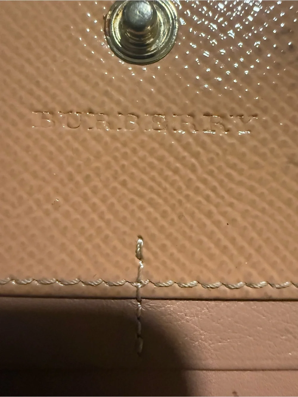 Burberry genuine leather